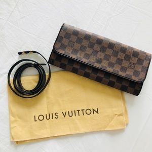 Louis Vuitton Pochette Twin GM in Damier Ebene